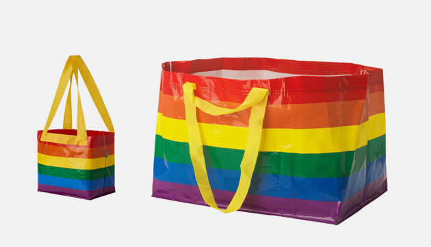 IKEA Rainbow Pride Bag Kvanting Lot HRCF Limited Edition Reusable New LGBTQ 5 