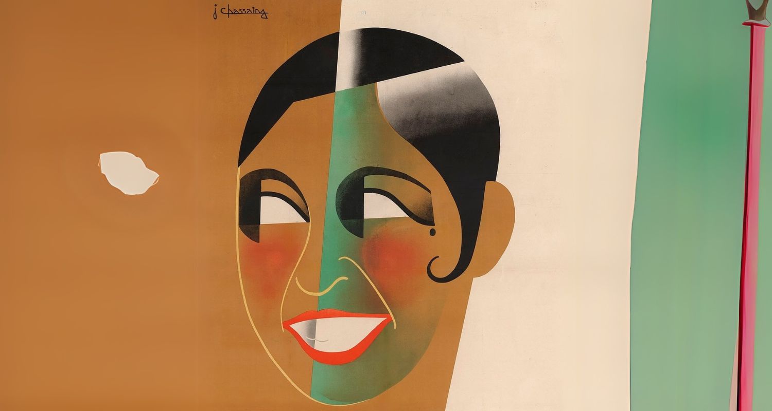 A stylized depiction of Baker in a poster by Jean Chassaing, from 1931.